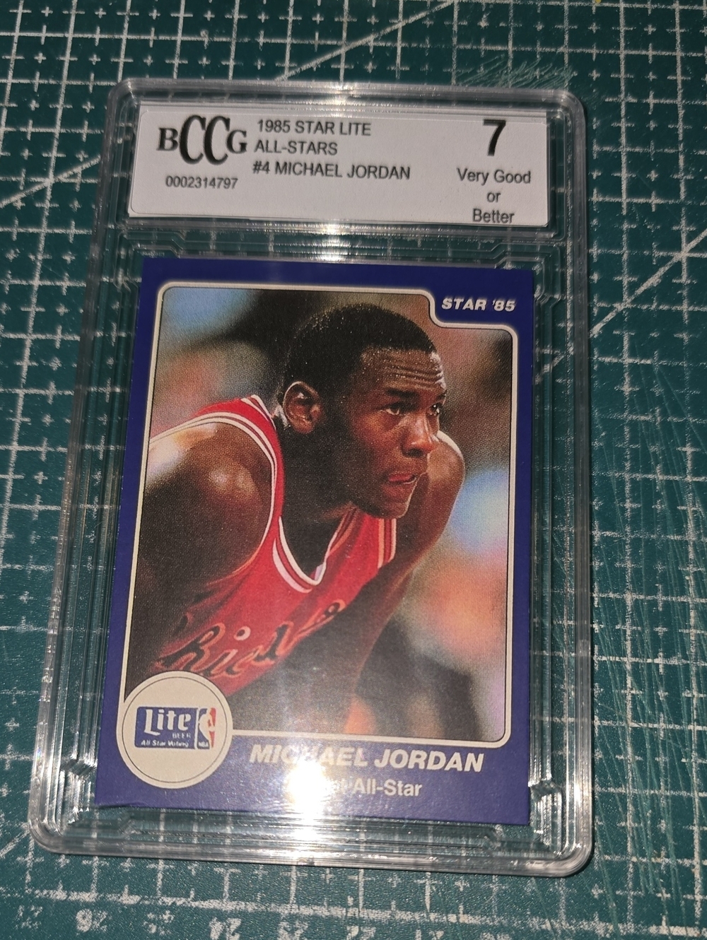 1985 Star Lite #4 Michael Jordan BCCG 7